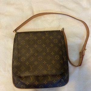 LOUIS VUITTON Shoulder Bag Monogram Musette Salsa M51258 Brown Women's Canvas